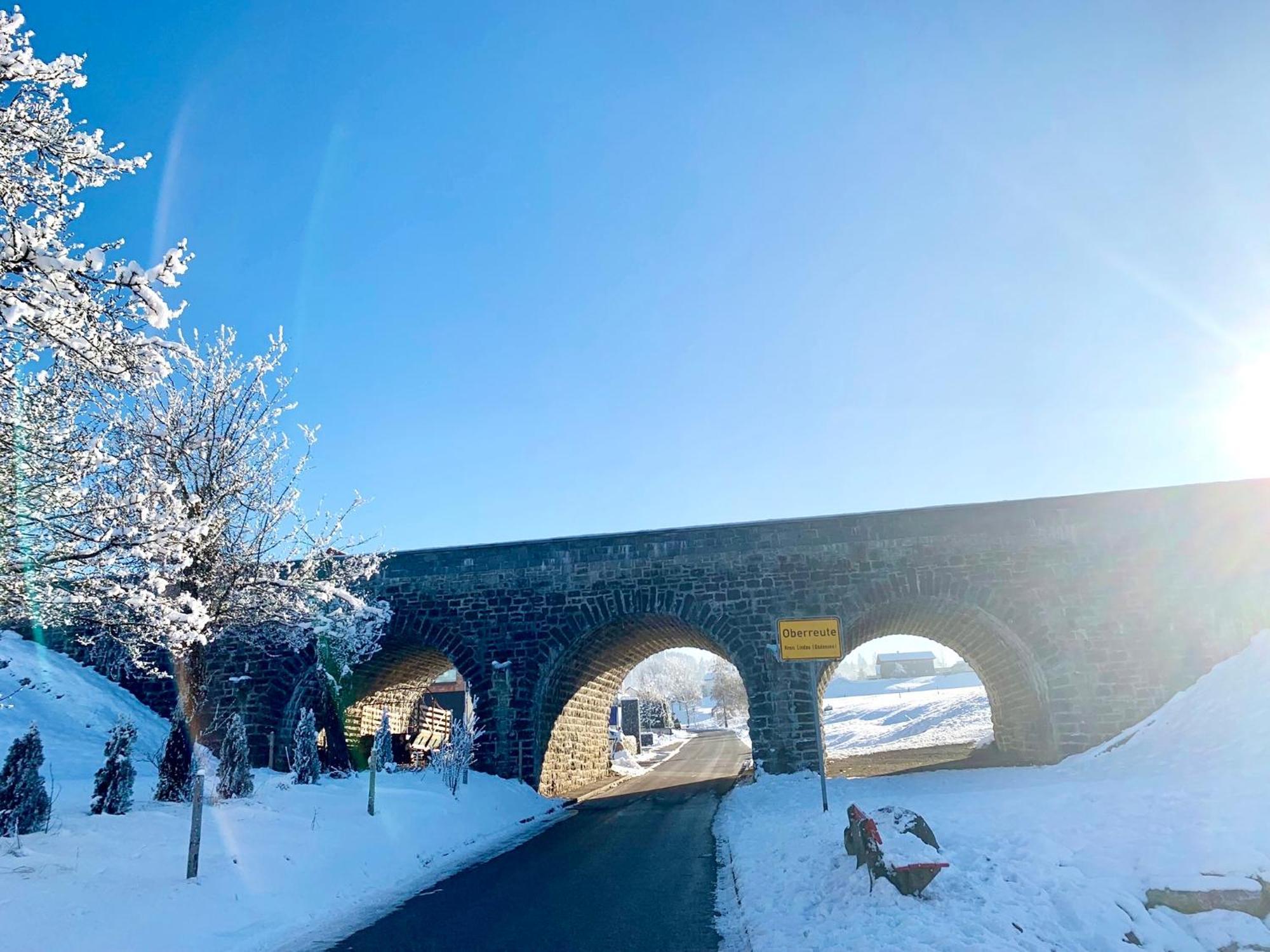 Lindners Hideaways - Bergnest Lodge - Bergblick Fewo 6 Pers Balkon Garten Hund Ski Unterkunft Luftkurort Oberreute Naehe Buchenegger Wasserfaelle Eistobel Bodensee 외부 사진
